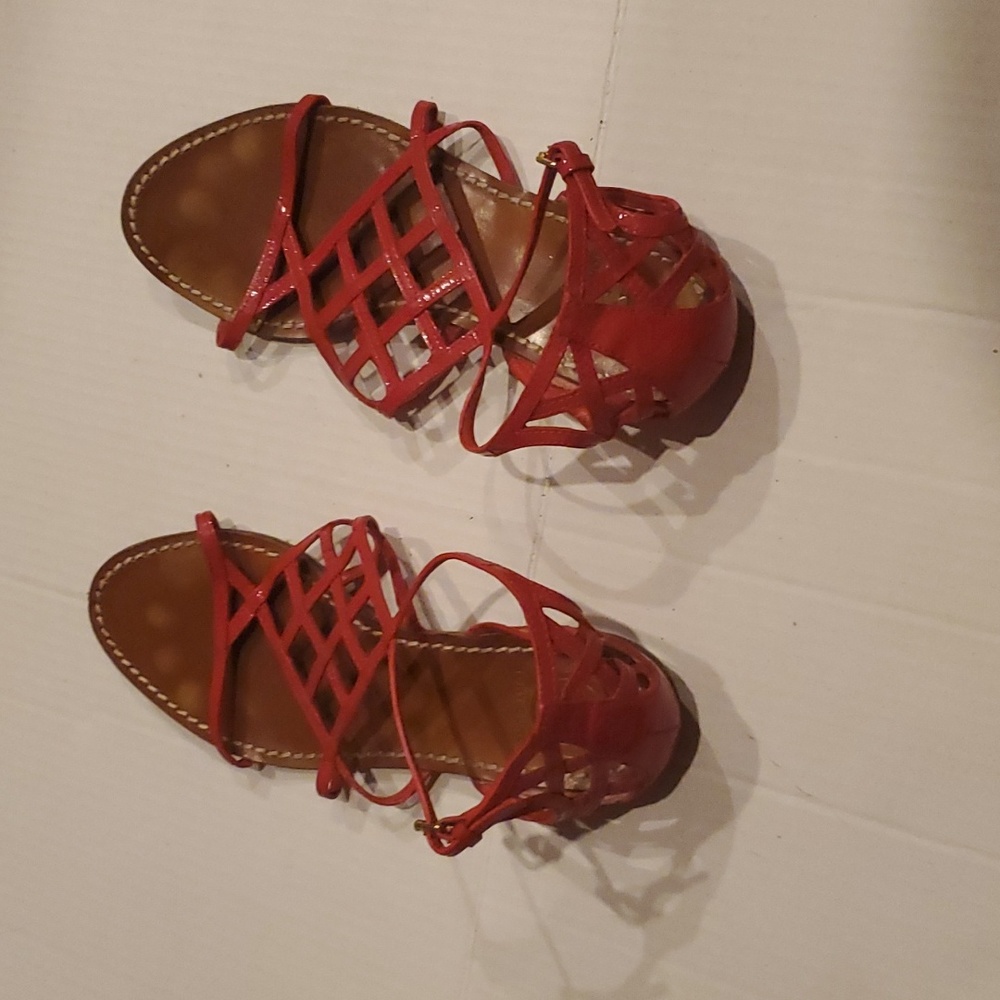 Tory Burch Sandals. Red - Picture 3 of 7